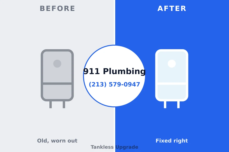 Before and after: plumbing repair Spencer, IA